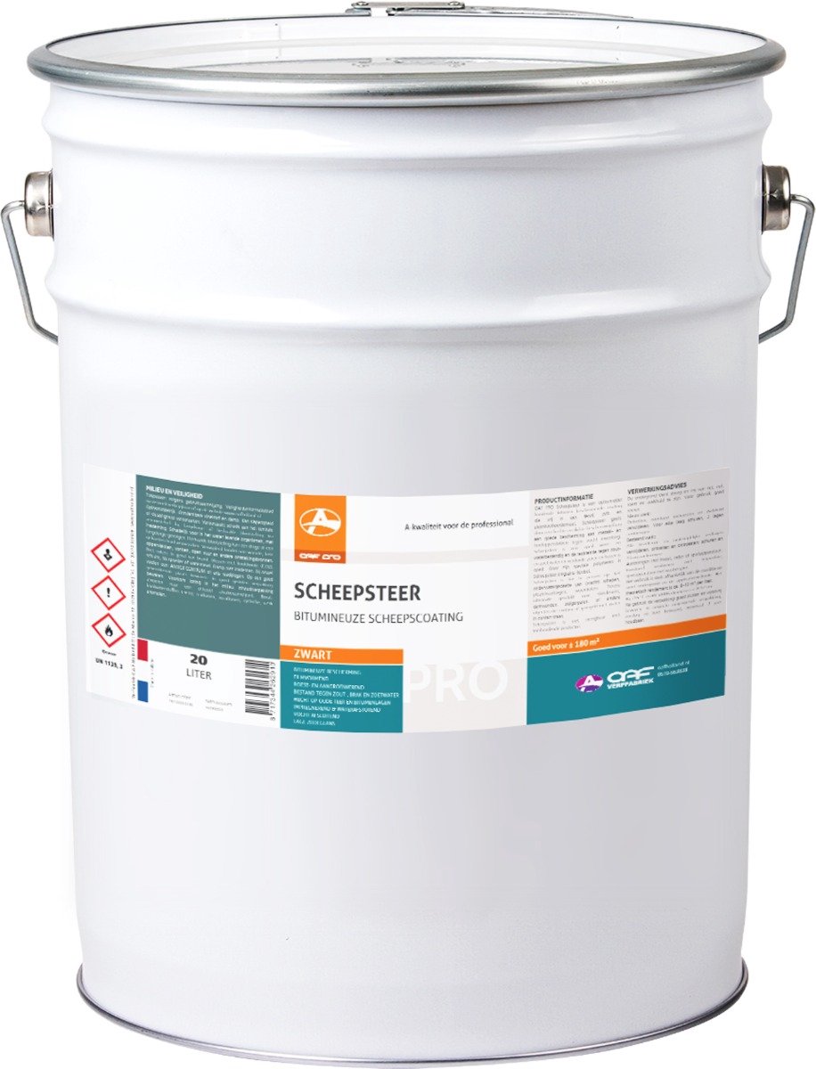 OAF PRO Scheepsteer 20 liter - Voor Onderwatergedeelten van Metalen, Houten, Betonnen en Polyester vaartuigen