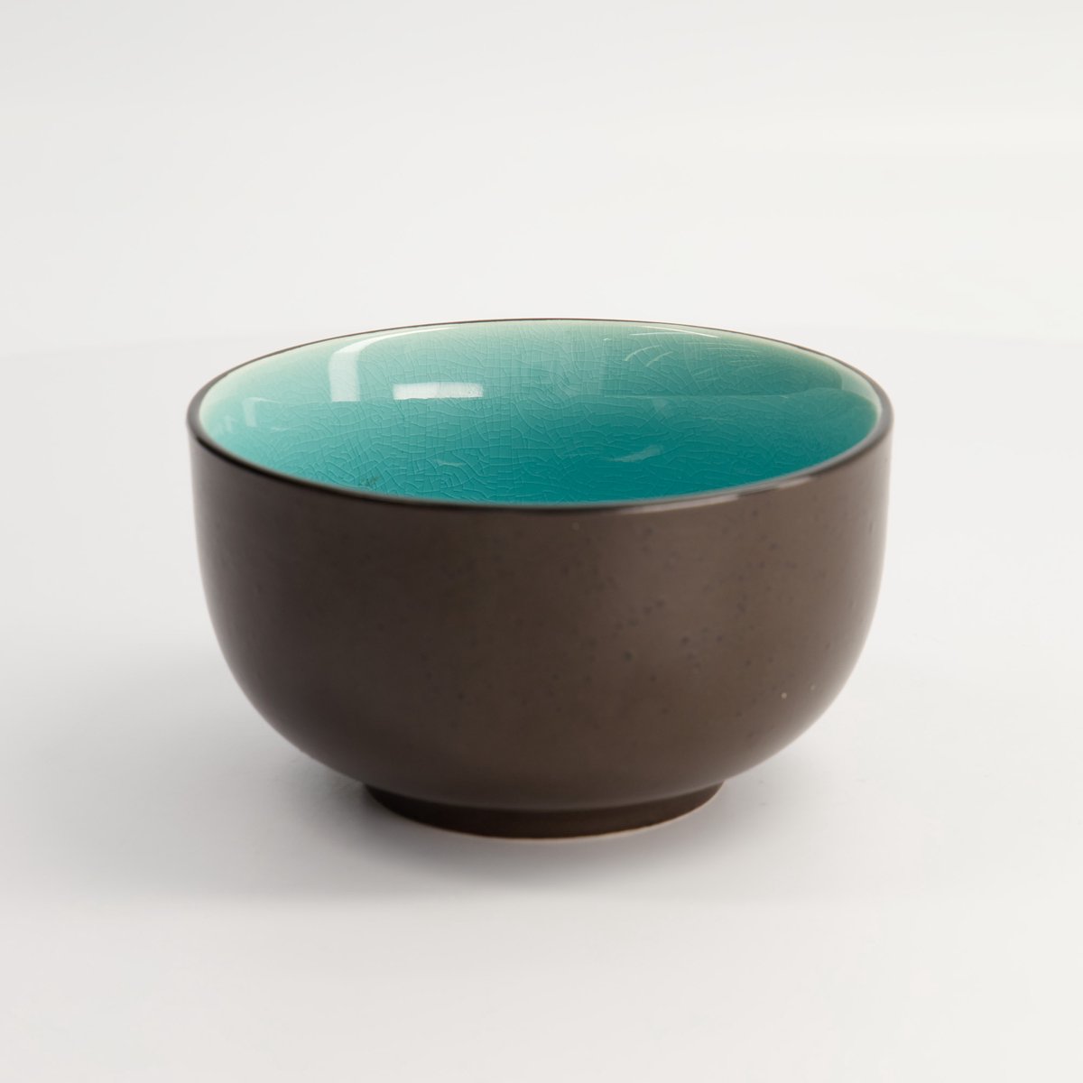 Tokyo Design Studio - Glassy Turquoise Kom - Turquoise - 570 ml - 13 x 7,2 cm