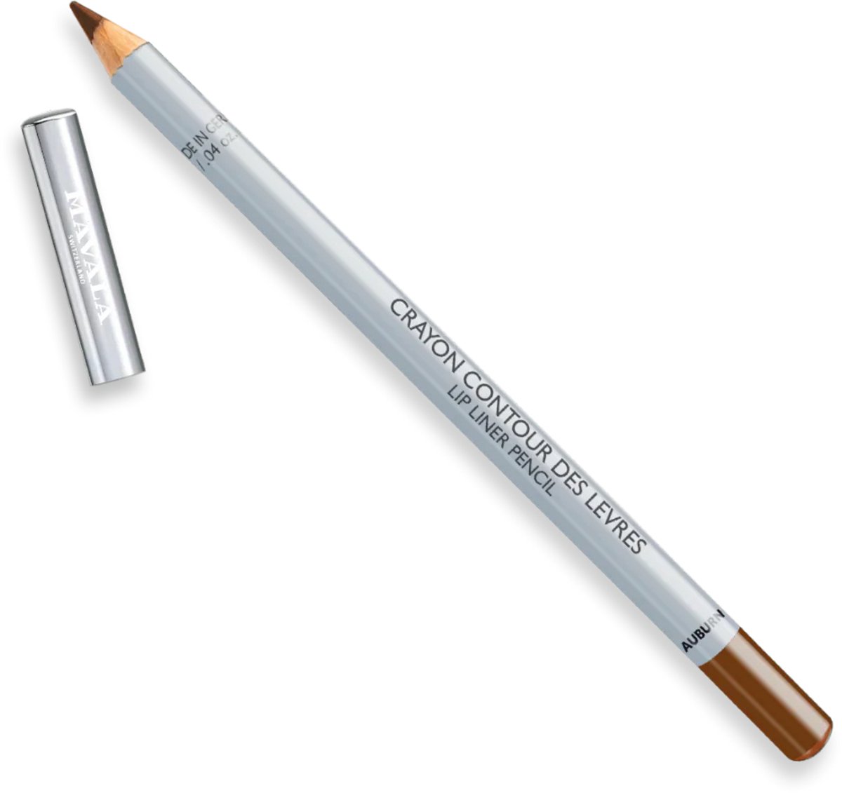 Mavala Lip Liner Pencil 2 g – Kleur Auburn - Langhoudend Lippenpotlood Met Shea Butter & Jojoba Olie – Zachte Romige Lipliner Voor Perfect Gedefinieerde Lippen – Voorkomt Uitlopen van Lippenstift – Precisie Contour Pencil voor Strakke Liplook