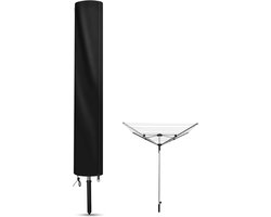Beschermhoes voor Droogmolen met Rits van Oxford Stof - Beschermhoes voor paraplu - Waslijn (420D) - UV-Bestendig en Waterdicht - Accessoires voor het organiseren van wasgoed (180 cm L x 16 cm B)