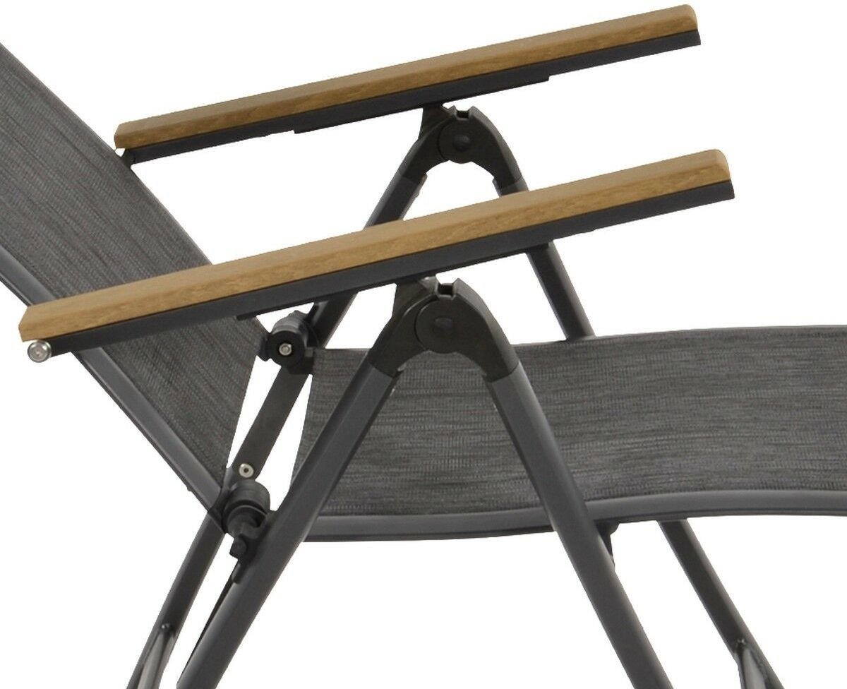 Lesli Living Chaise de jardin réglable Arezzo - 57x69x103 cm - Aluminium