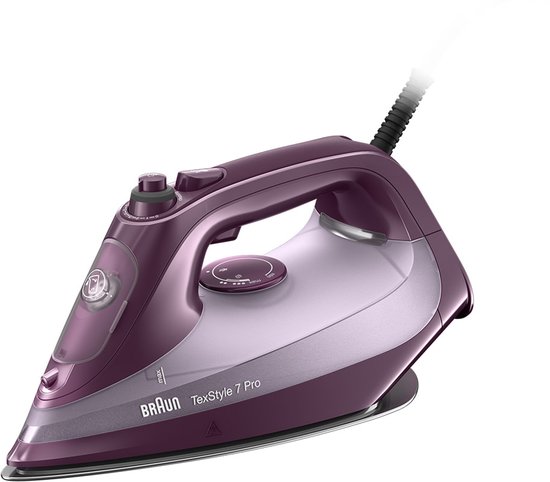 Braun TexStyle 7 Pro SI7181VI - Stoomstrijkijzer - Best Glijdende Strijkzool - Zelfreinigend - Auto-off - Violet