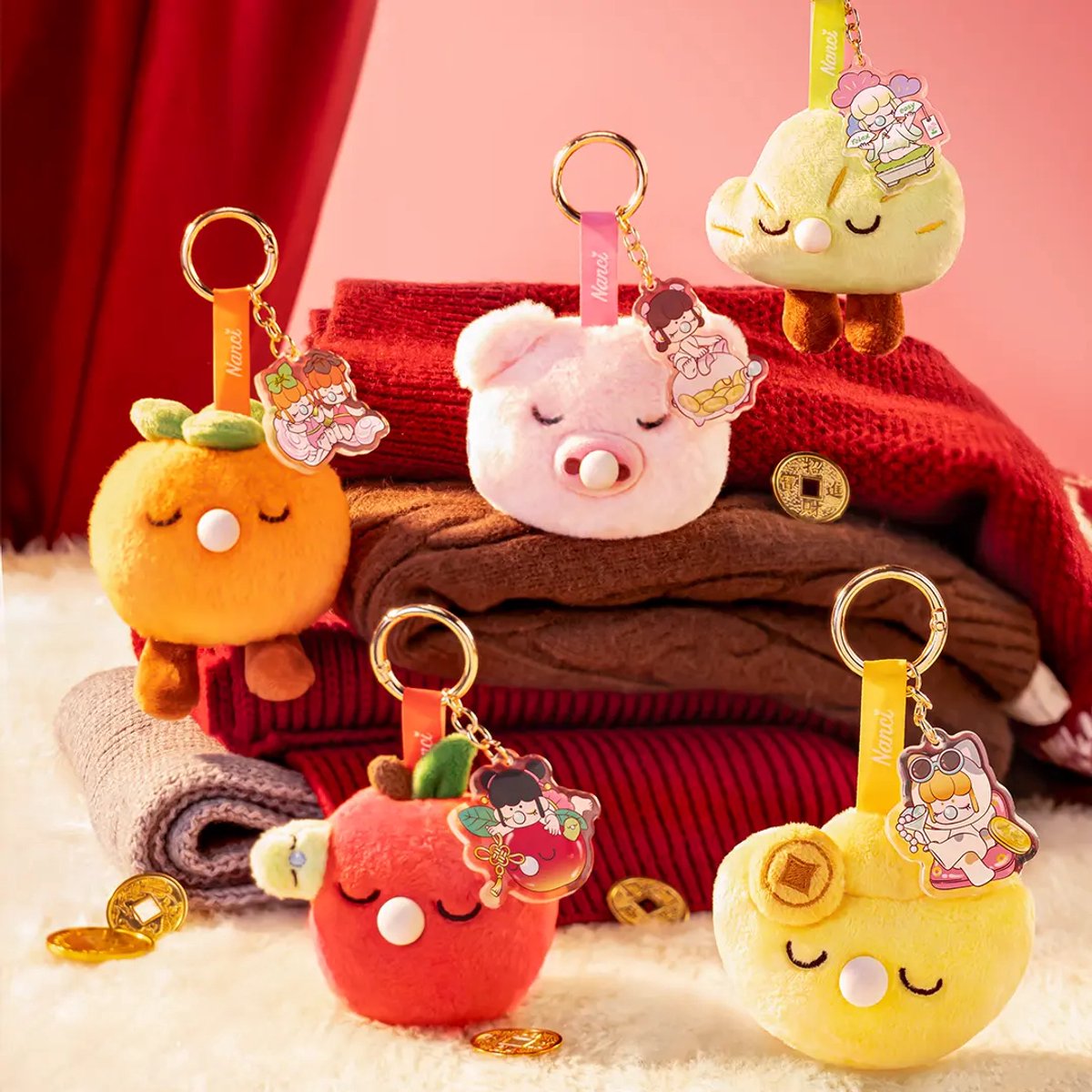 Robotime Plush Pendant Nanci Stress-Relief - Blind box - PZC20 - Verrassing - Cadeautip - Stress - Sleutelhanger