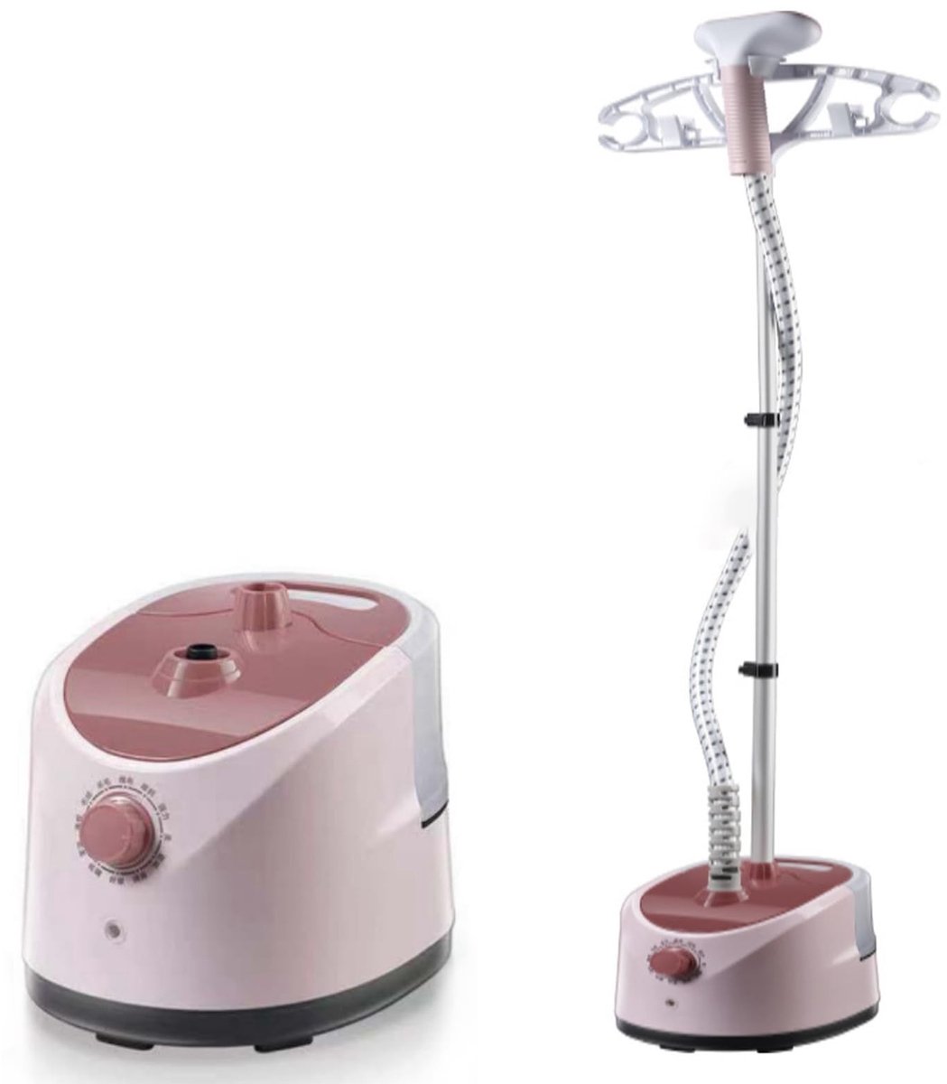 OmGoods - Dailygoody - Staande Stoomboot - Krachtige Kledingstomer - 1,8 Liter Watertank - Roze - Elektrisch Strijkijzer - Perfect voor Thuis - 5ewyig0xko
