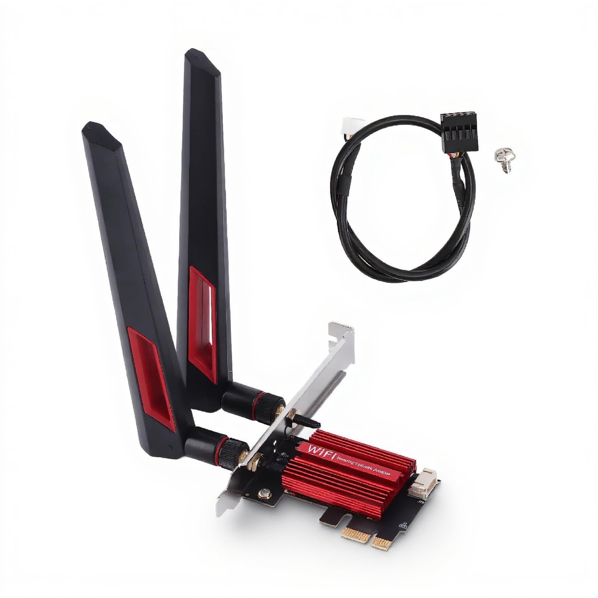 OmGoods - Dailygoody - WiFi 6 PCIe Kaart - Dual Band Draadloos - 1200 Mbps Snelheid - Desktop Netwerkkaart - Bluetooth 4.0 - Brede Compatibiliteit - Voor Window