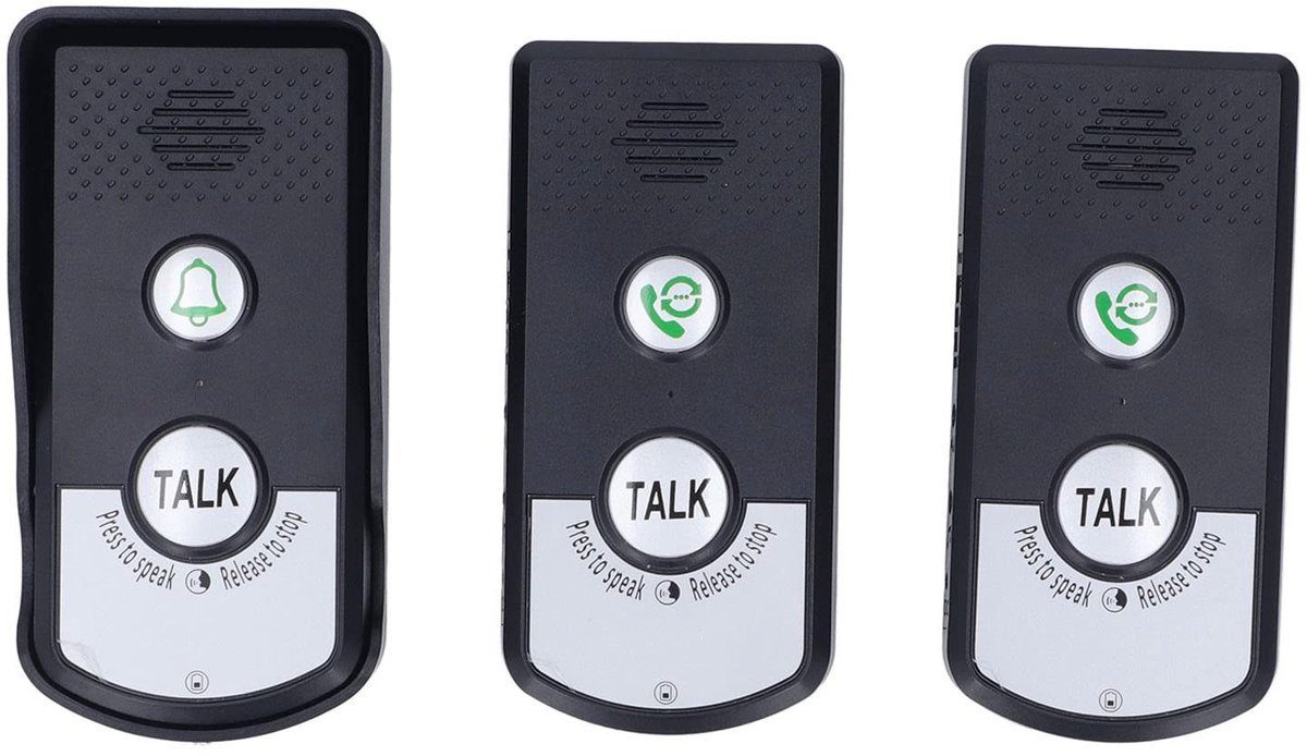 OmGoods - Dailygoody - Draadloze Intercom-deurbelset - 1500 Meter Bereik - Waterdicht en Lange Batterijduur - Standaard - Voor Thuis en Kantoor - Inclusief Ontv