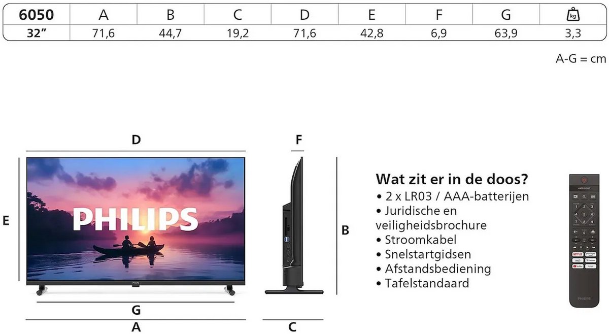 Philips 32PQS6901/12 - 32 inch - Full HD QLED - 2026 thumbnail 4