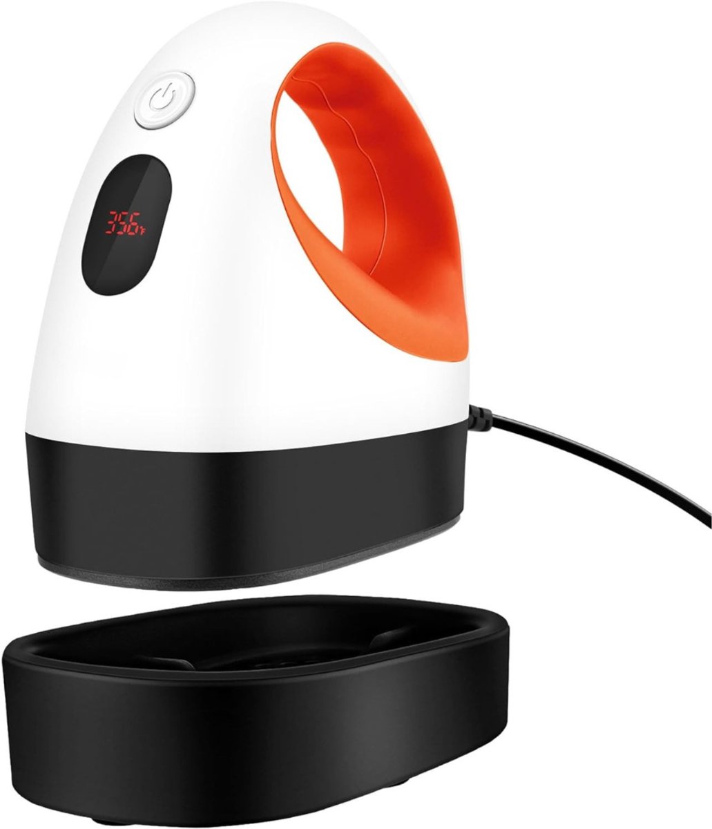 MIRA® Transferpersen – Hittepersen – Hittepersmachine – Wit/Oranje - 12cm x 8cm x 12cm