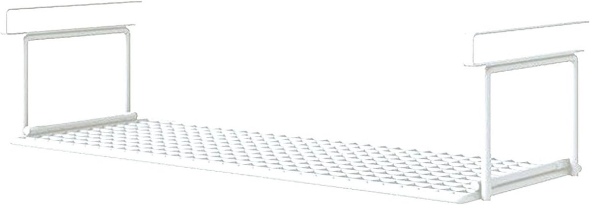 Schoenopbergrek - Opbergmand Kast - Ruimte Besparen - Onder Plank Montage - 32-52 cm - Wit