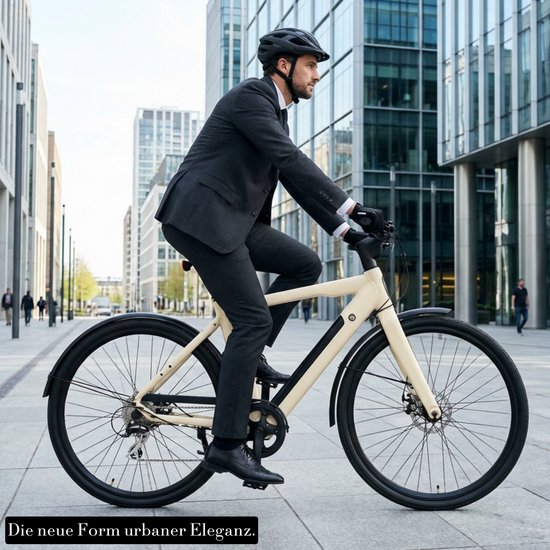 Keskin cBike1 Elektrische Fiets - 36V 12Ah Accu (432Wh) - Achterwielmotor - Actieradius tot 70 km - 27.5×1.75 Inch Banden - LCD Display - Shimano 8 Versnellingen - Schijfremmen - Stadsfiets - Max. Belastbaar 120 kg - Zwart Mat — afbeelding 5
