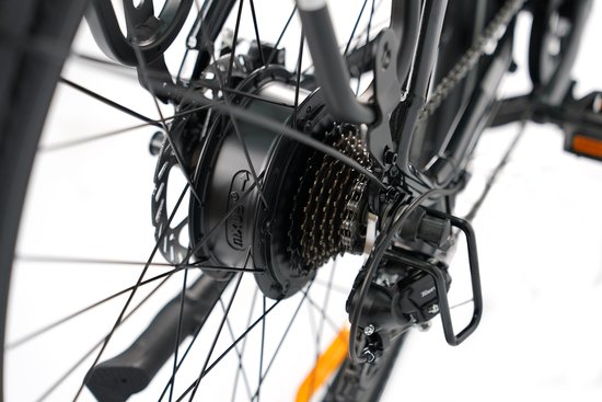 TTGO C3 SE 28 INCH Elektrische Stadsfiets - 250W Motor - 36V 18Ah Accu - Aluminium Lage Instapframe - 28×2.0 Inch Wielen - Shimano 7 Versnellingen - Max Bereik 80-120km - Zwart van TTGO — afbeelding 3