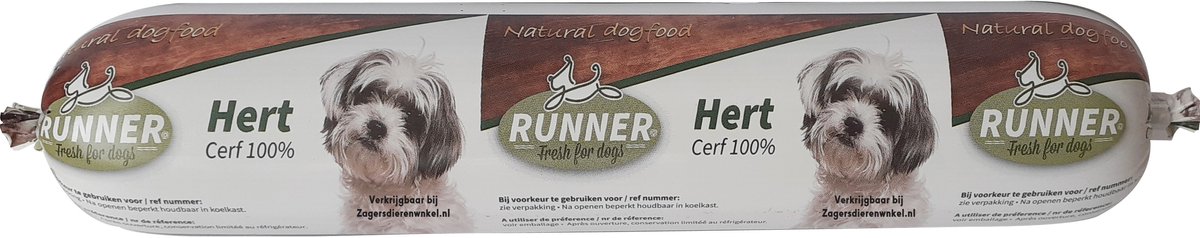 Runner worst hert doos 10 stuks x 400 gram