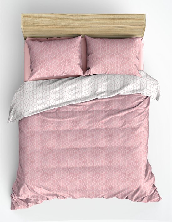L'Essentiel Maison Cotton Box - Dekbedovertrek - Roze - 200x200