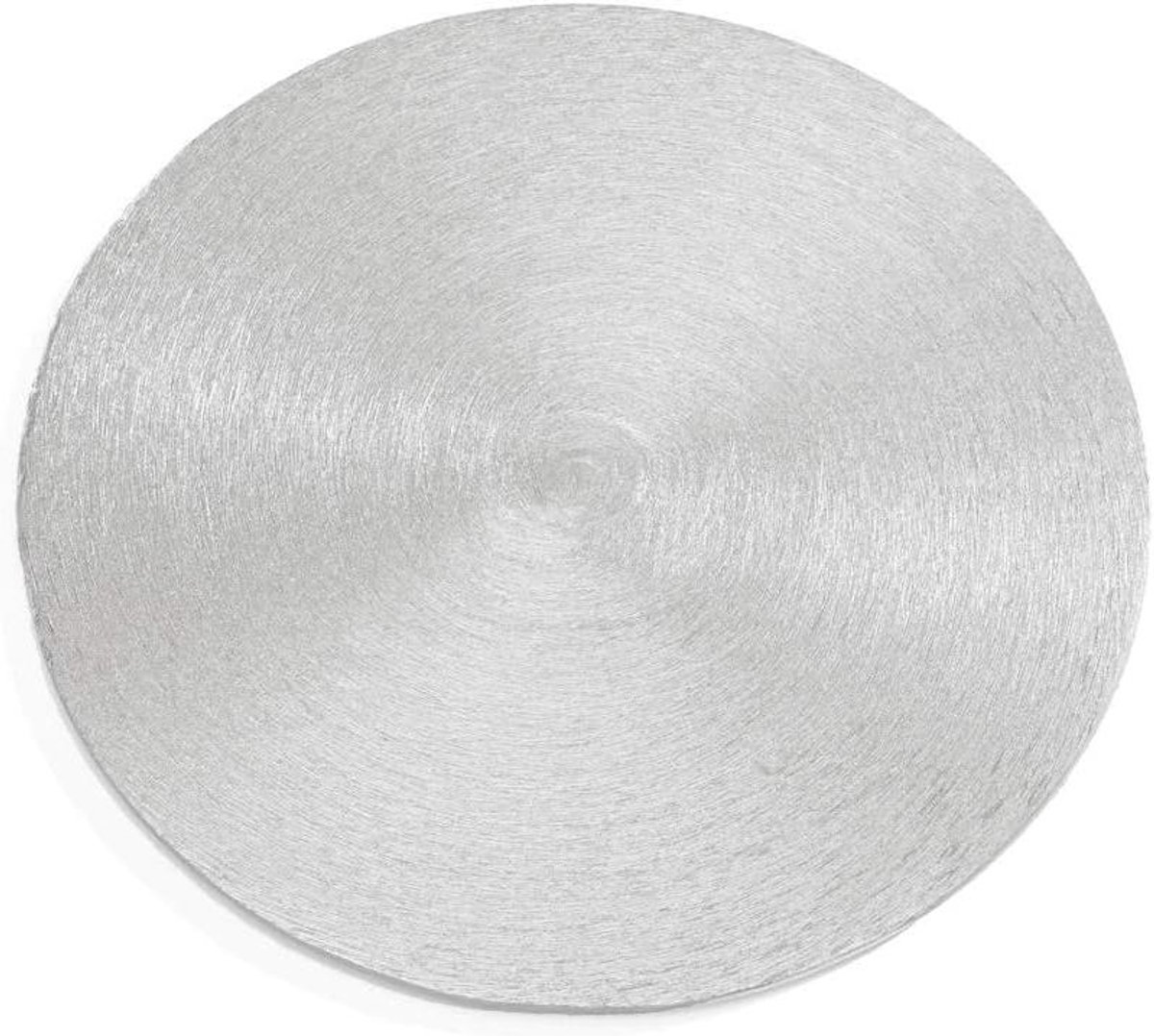 Kaarsenbord - Kaarsenonderzetter Decoratieplaatje - Kaarsen Decoreren - Handgemaakt Aluminium - Ø 12cm Dikte 05cm - Aluminiumzilver Mat
