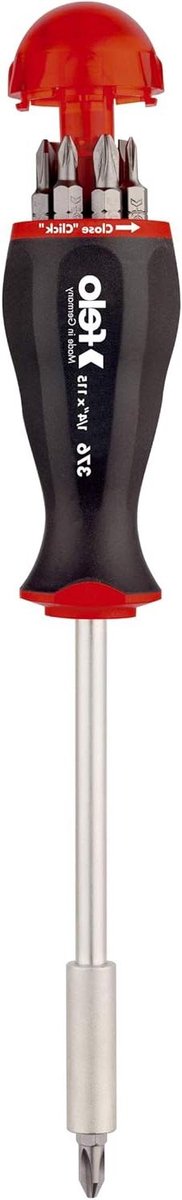 Schroefbit Set - Bit Houder - Handgereedschap Gebruik - Pozidriv Aandrijving - 220 Millimeter - Zwart