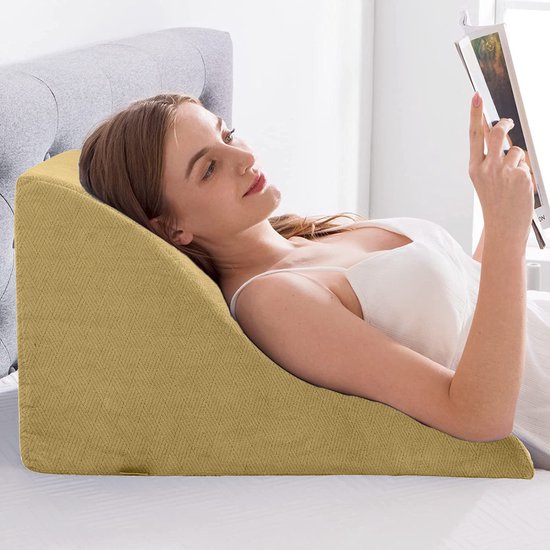 Livingful Premium Traagschuim Hoofdkussen 50x30x10cm • Klein • Medium • Orthopedisch Kussen • Ergonomisch Hoofdkussen als Ideale Neksteun • Memory Foam Pillow • Slaapkussen • Kussen Tegen Slaap en Nekklachten • Voor Hoofd, Nek en Schouders