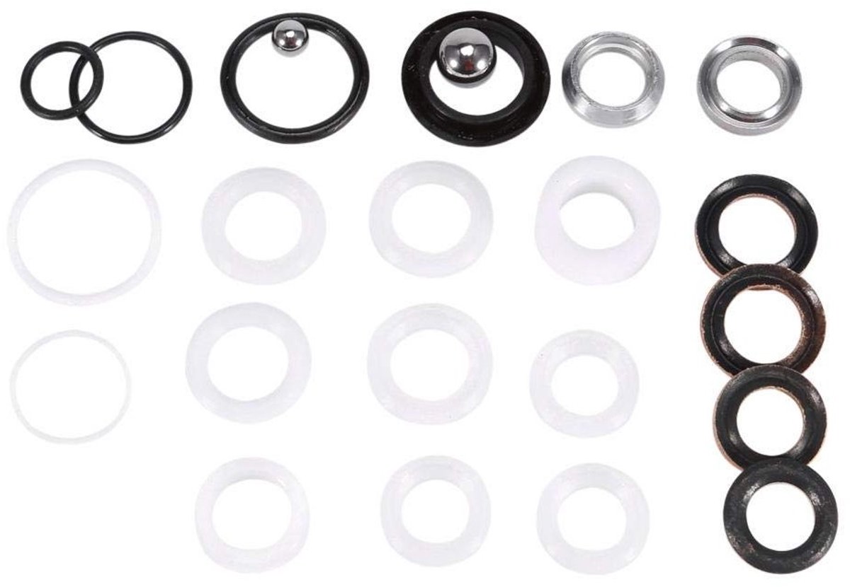 Universele O-Ring Seal Set voor Reparatie van Airless Spuitmachines - Geschikt voor Ultra 390, 395, 495 en 595, Inclusief Diverse Onderdelen en Accessoires