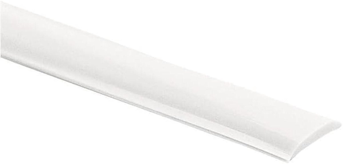 Schroefafdekking camper - Afdekdop camper - Buitenprofiel afdekken - UV-bestendig profiel - 12 mm breed - Wit
