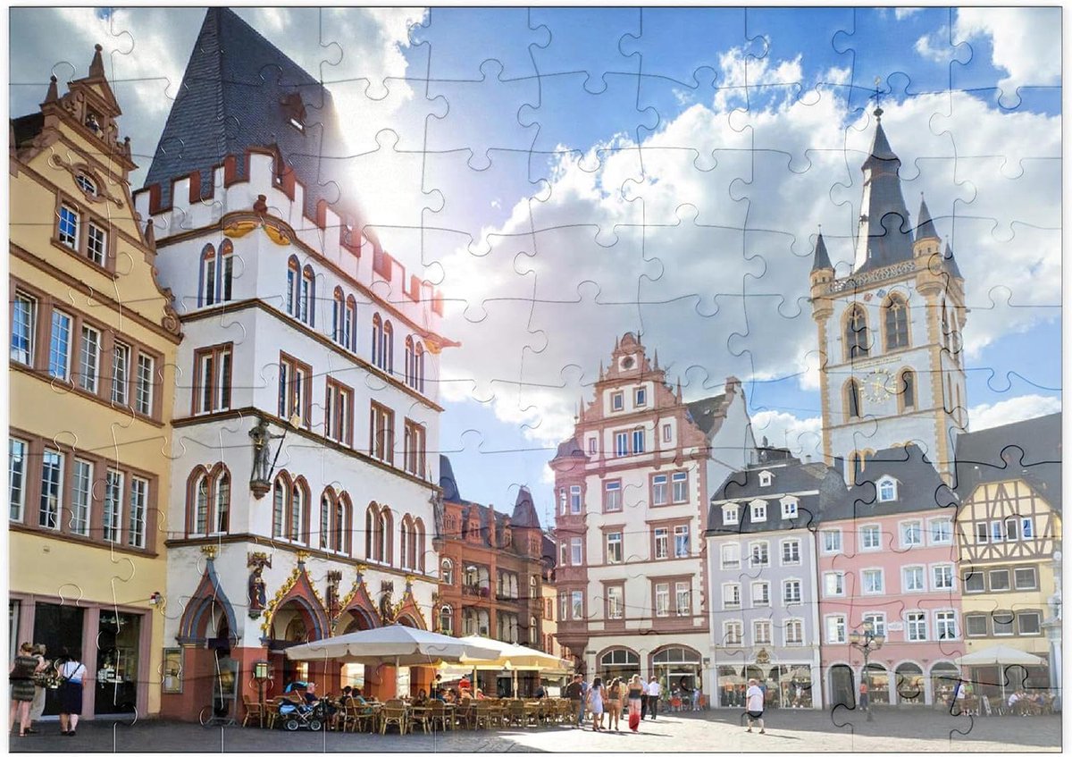 Legpuzzel Romeinse Stad - Puzzel 100 stukjes - Ontspannen Tijdverdrijf - Hoge Resolutie Print - 34 x 48 cm - Multicolor