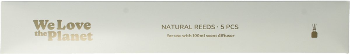 We Love The Planet Natural Reeds 5pcs (100 ml)