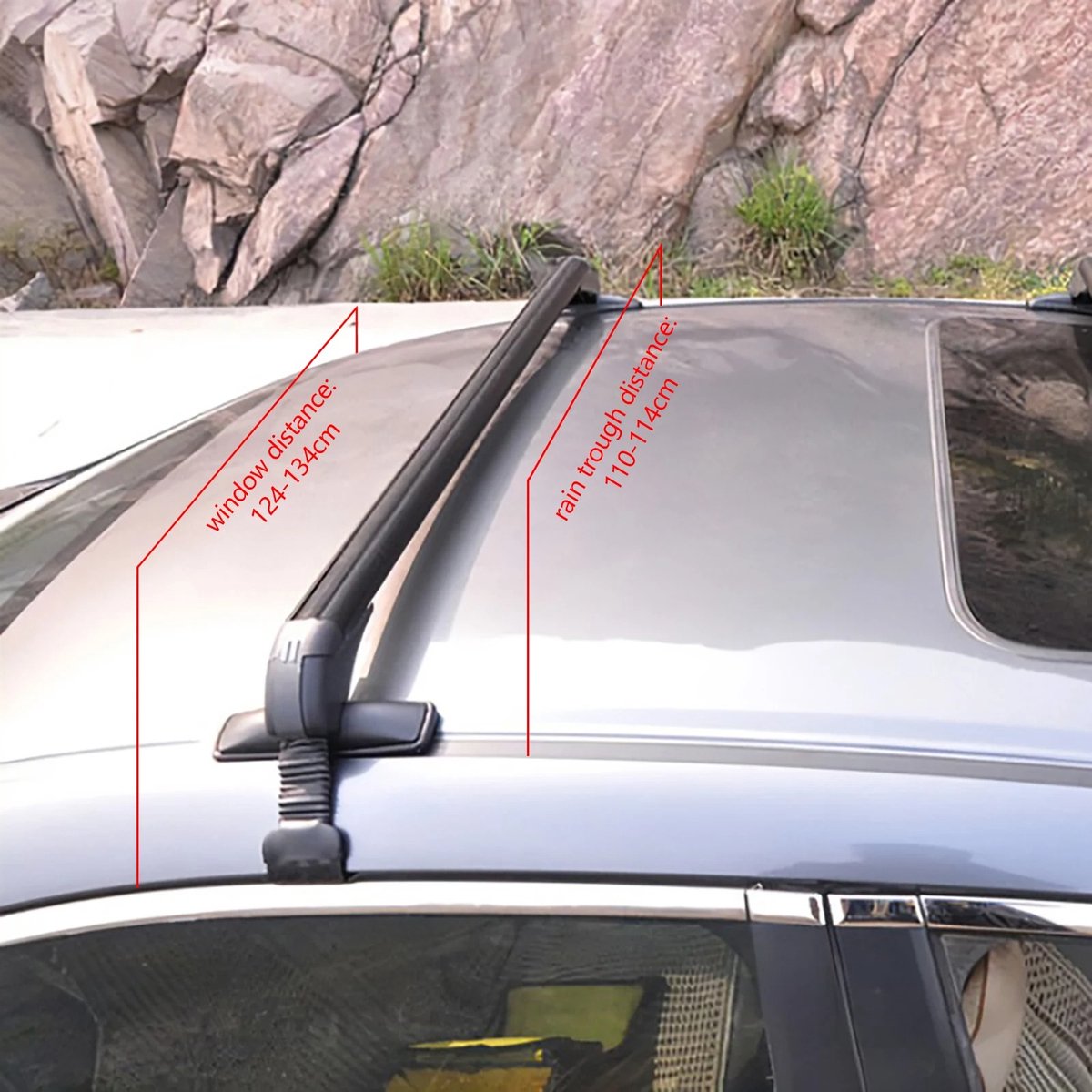 Dakdragers Auto - Imperiaal Aluminium - Bagage Vervoeren - Universele Pasvorm - 75 kg Laadvermogen - Zwart – foto 3