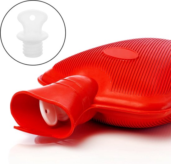 Warmwaterkruik Stop - Warmzak Afsluiting - Warmwaterzak Verwarmen - Gladde Afwerking - 3.6 x 2.4 x 2.4 cm - Zwart van Merkloos — afbeelding 4