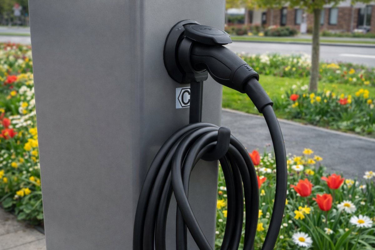 T3D EV Kabelhaak - Kabelhouder voor Elektrische Auto – Universele Laadkabelhouder - Geschikt voor Type 2 Laadkabel - Kunststof - Zwart .