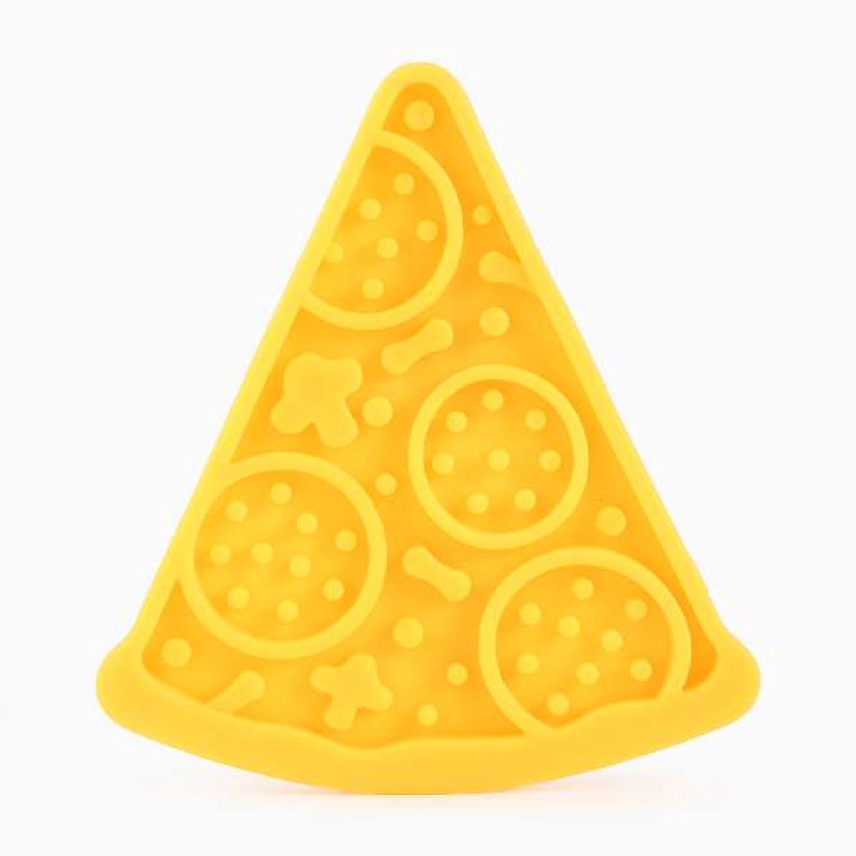 SodaPup Pizza Lick Mat - Slow Feeder voor Honden - Siliconen Likmat met Zuignappen - Kalmerende Voerbak