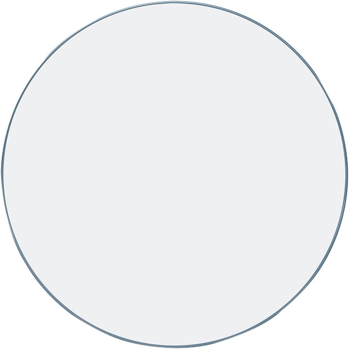 Glazen Tafelblad - Tafelblad Rond Glas - Eetkamer Decoratie - Gehard Glas Gepolijste Rand - 80 cm - Transparant