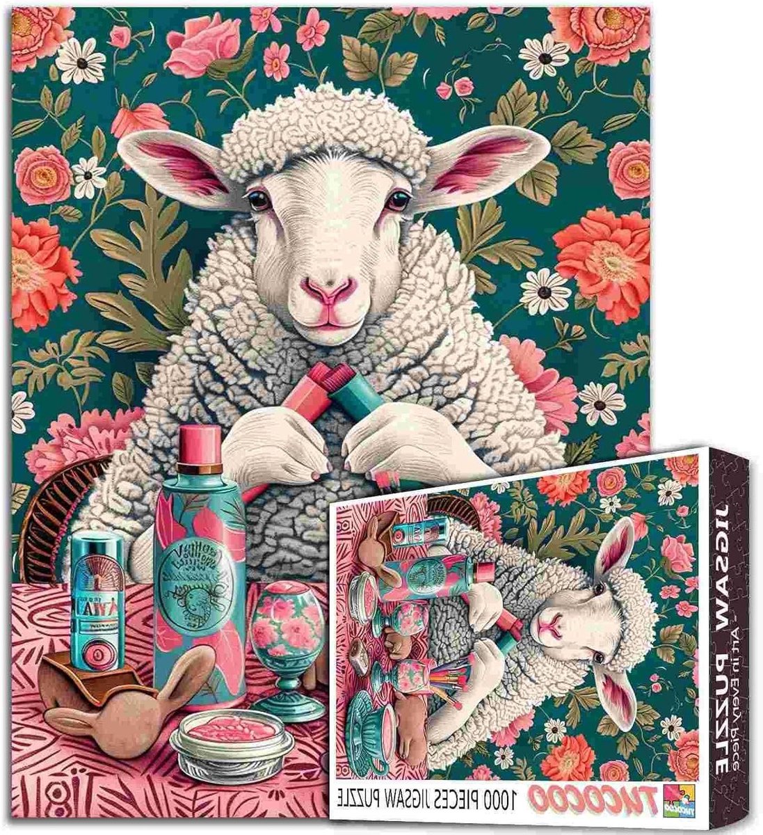 Puzzel 1000 stukjes - Familie spel - Ontspannend tijdverdrijf - Gerecycled karton - 50 x 70 cm - Kleurrijk