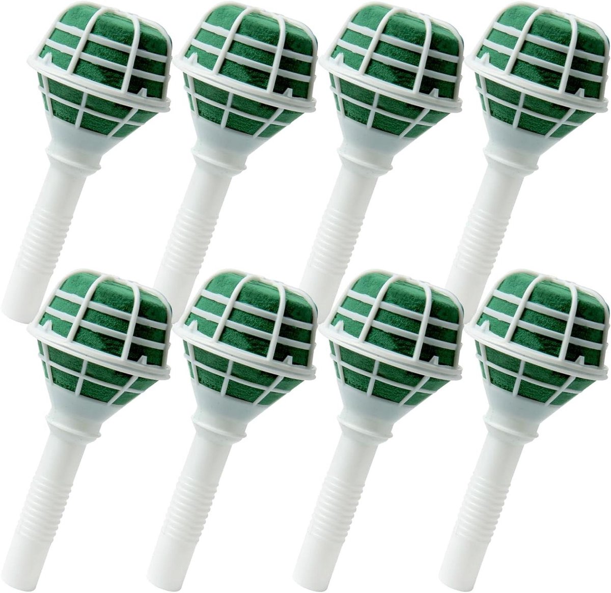Boeket Houder - Bloemstuk Schuim - Bloemen Schikken - Groen Schuim Verbergt - 8 Stuks 3.2 Inch - Groen