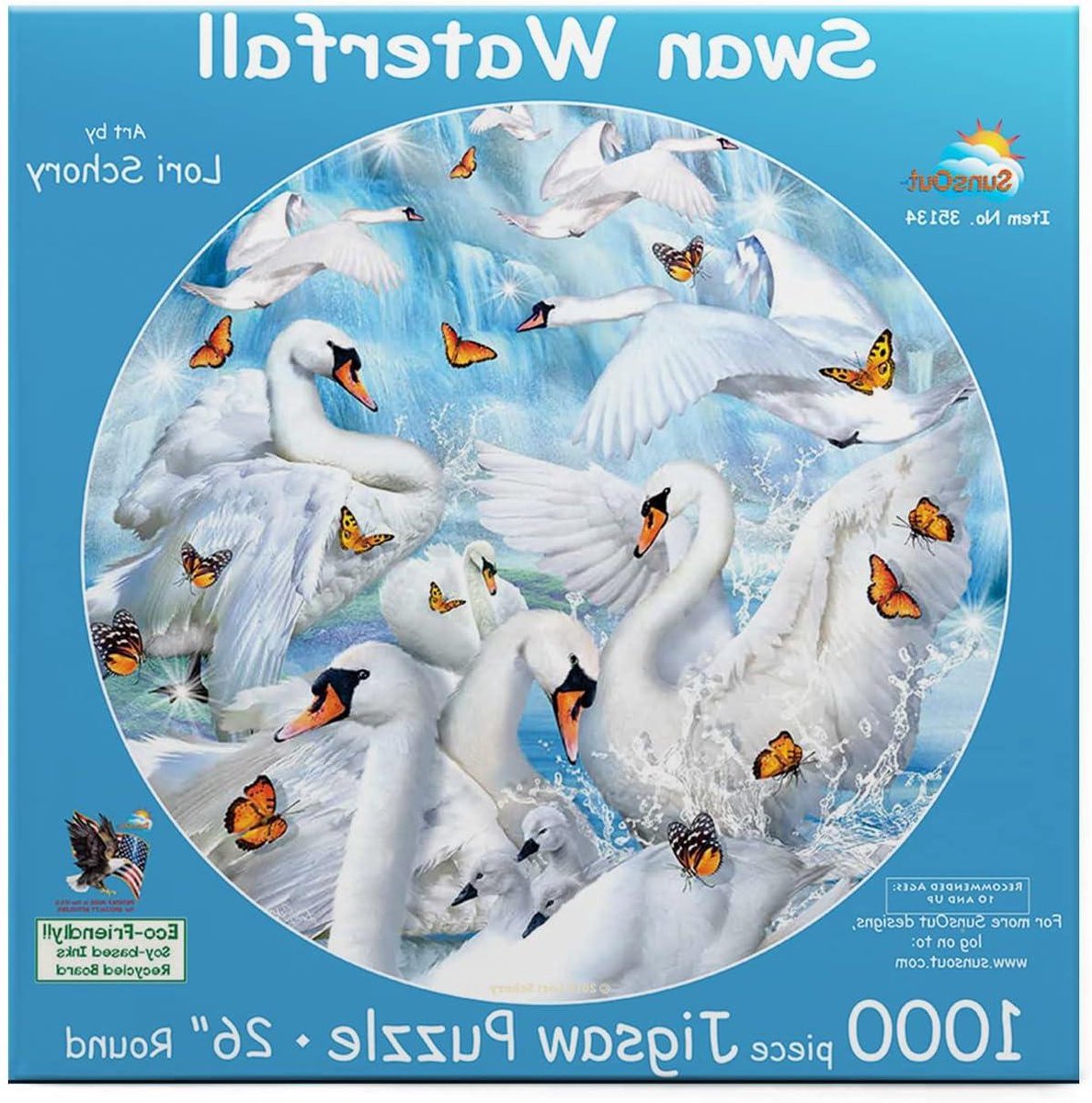 Puzzel Dieren - Landschap Puzzel - Ontspannen Puzzelen - Schilderachtig Ontwerp - 1000 stukjes - Multicolor