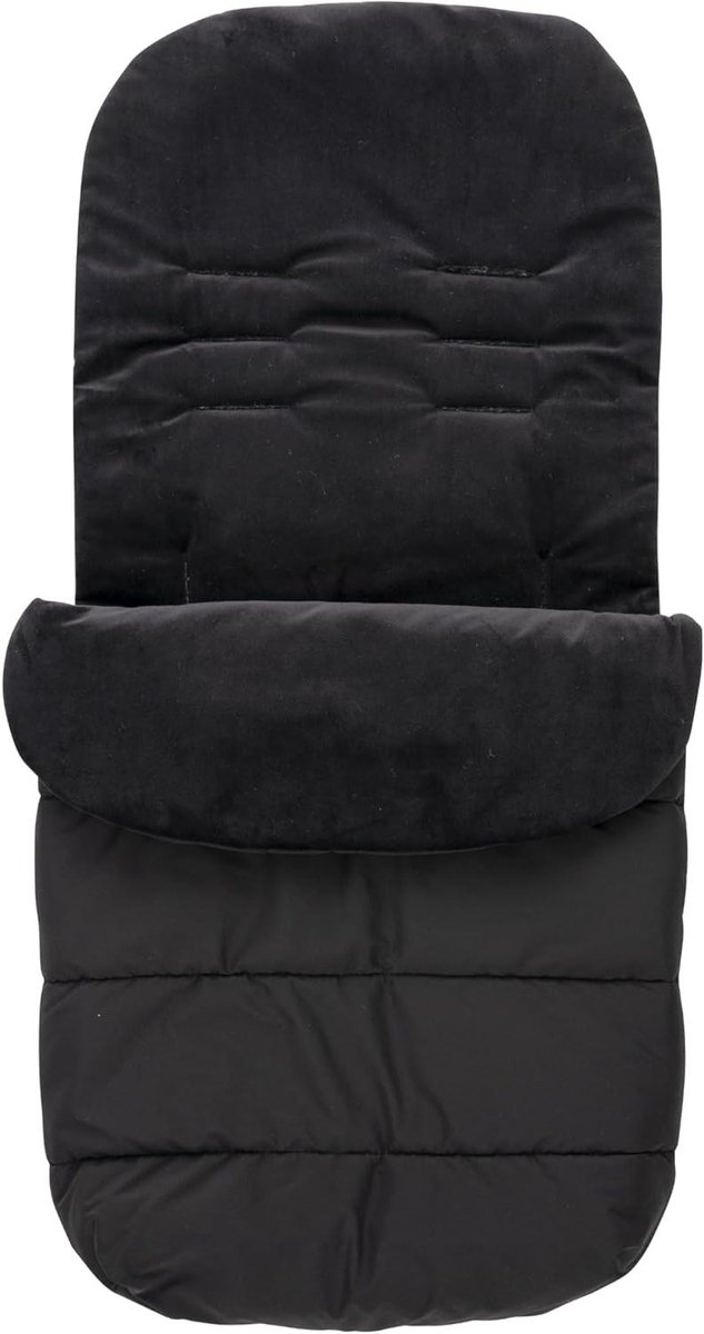 Babyvoetenzak Kinderwagen - Winterzak Buggy - Baby Warm Houden - Universele Riem Sleuven - 95 x 48 cm - Zwart