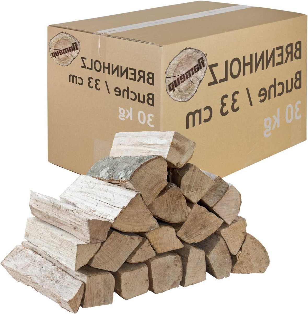Beuken Haardhout - Houtblokken Oven - Open Haard Stoken - Klaar Voor Gebruik - 30 kg - Bruin