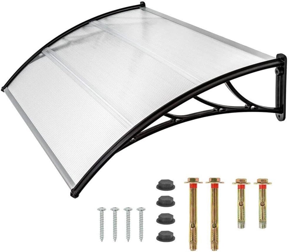 Deurluifel - Overkapping Balkon - Bescherming tegen Regen - Geluidsisolerend Paneel - 150 cm - Transparant