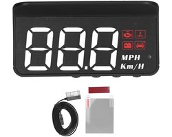 Multifunctionele Head-Up Display voor Auto met OBD2, Rijdvermoeidheidsalarm en Windscreen Gauge
