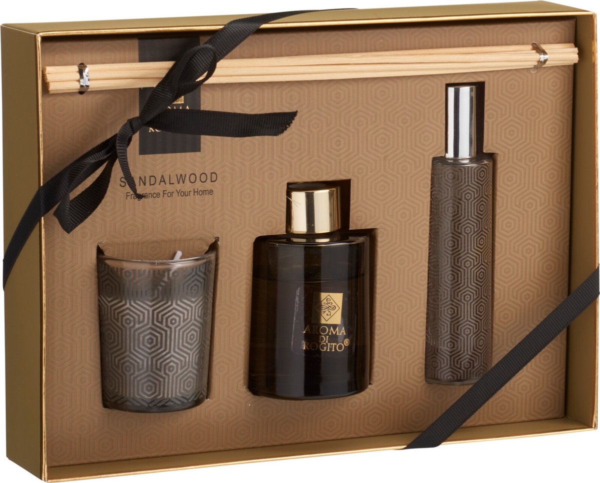 Geurset - geurglas - geurstokjes - geurkaarsen geschenkset - geschenkset - vaderdag cadeau