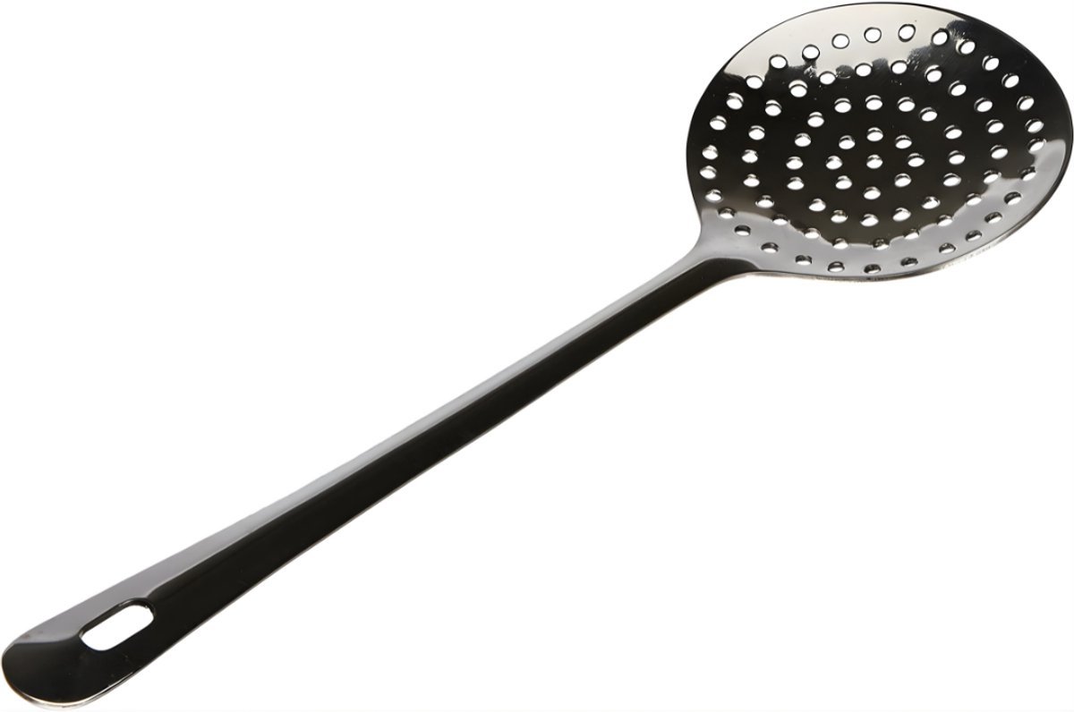 REN® Spatel - Zeef - Schuimspaan - Zilver - 33cm x 7cm x 2cm