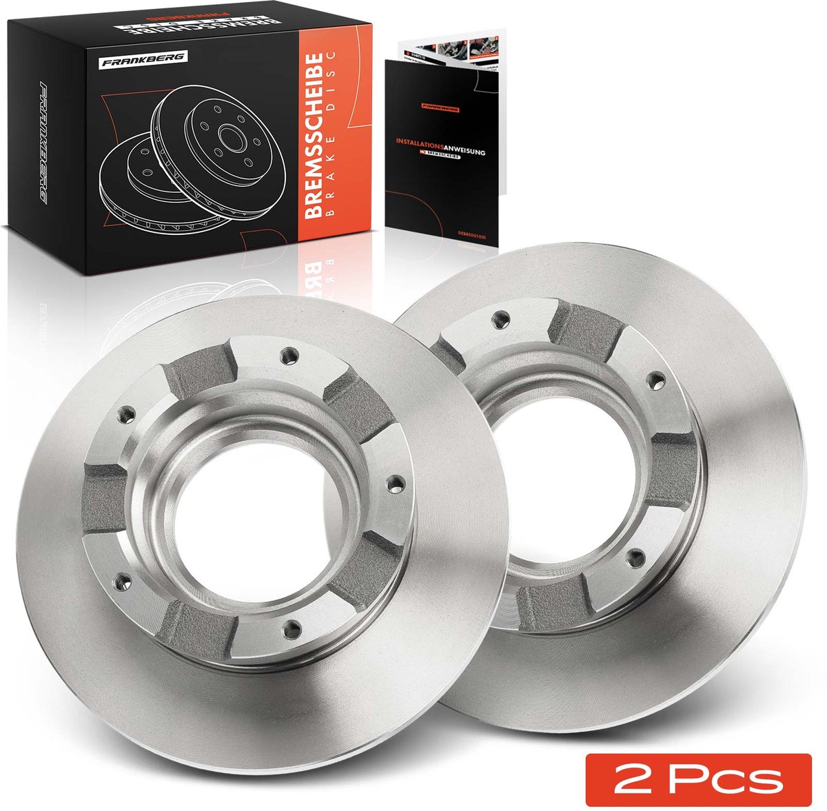 Frankberg 2x Remschijven Achteras voor FORD