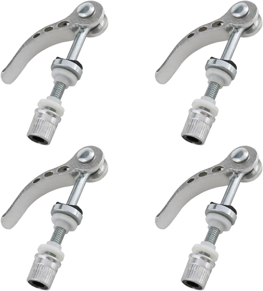 Vaste Fiets Clip - Zadelstang Klem - Zadelhoogte Aanpassen - Quick Release Ontwerp - M6x55mm - Zilver