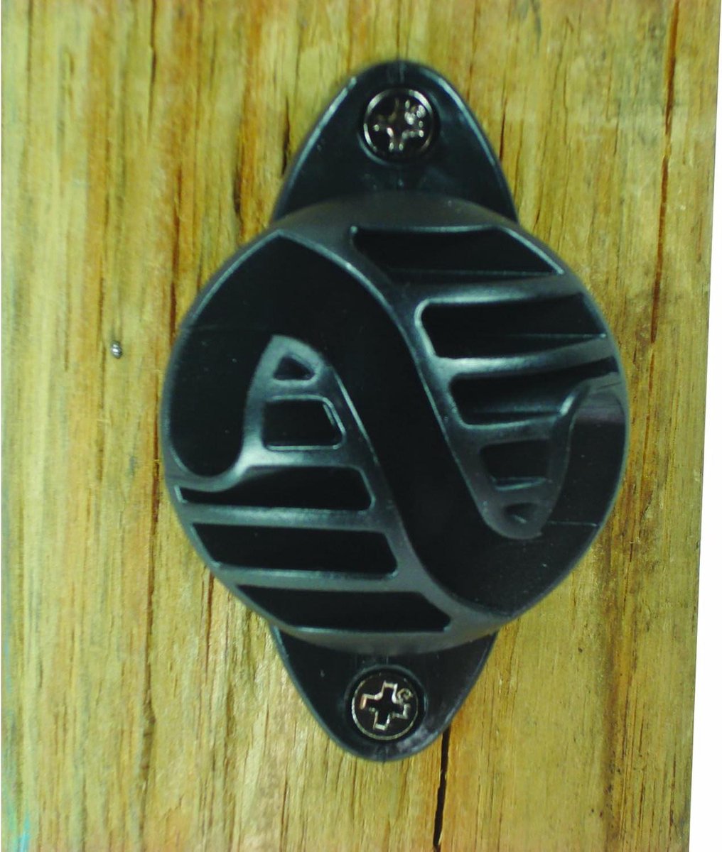 Houten Paal Isolator - Rope Isolator - Permanente Omheining - Bestand tegen Slijtage - 25 per verpakking - Zwart