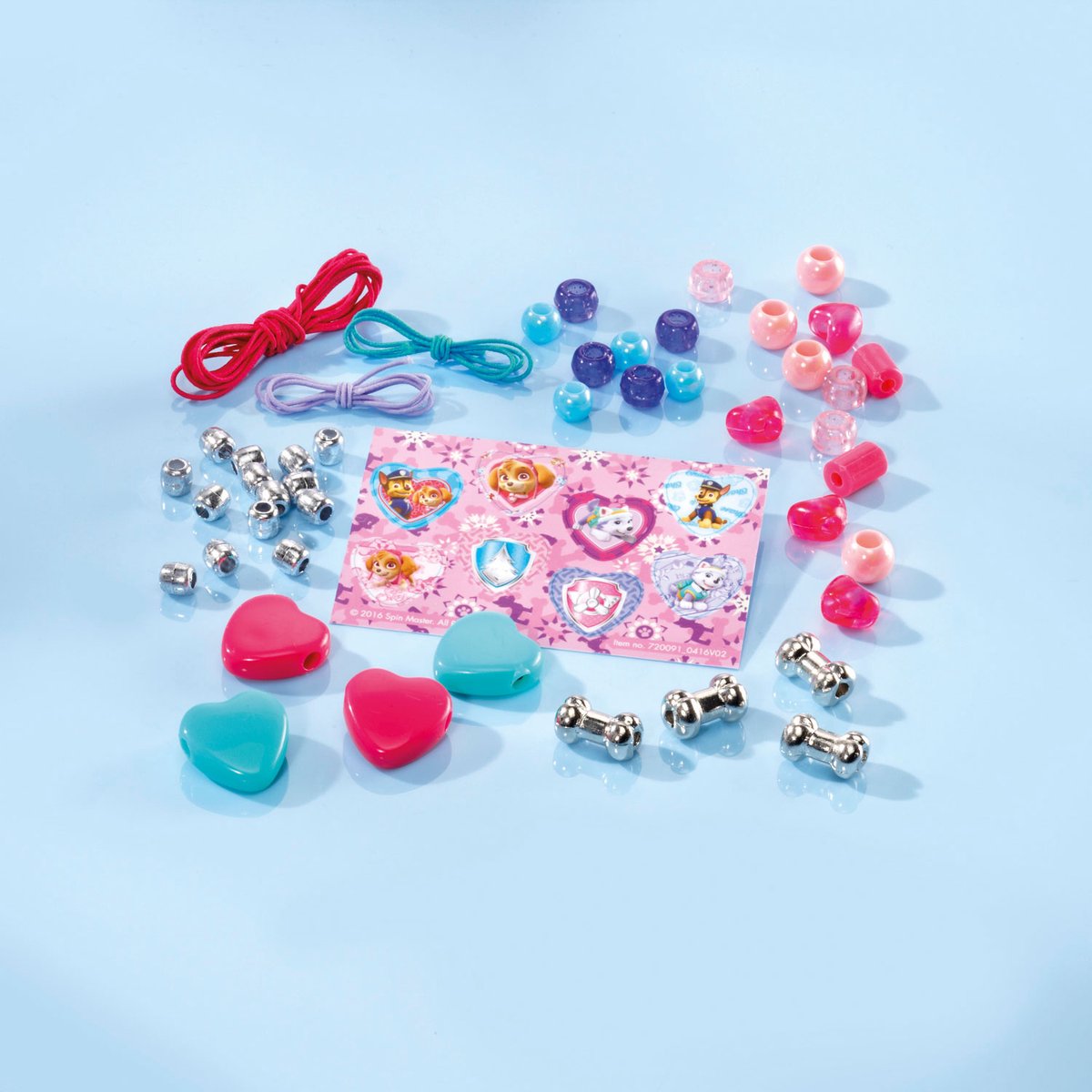 PAW Patrol speelgoed Totum armbandjes en 2 kettinkjes maken - speelgoed vanaf 3 jaar - junior knutselset vriendschapsarmbandjes met hartbedels knutselen — afbeelding 9