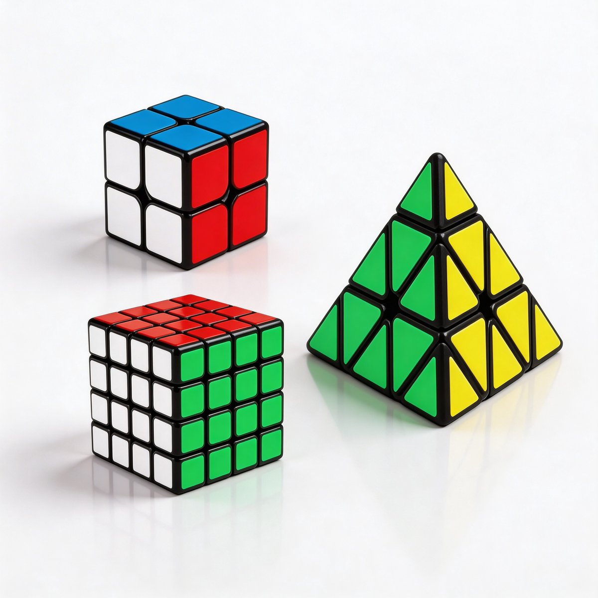 Speed cube 3-pack – Speedcube | Snel, Soepel & Duurzaam – Klassieke Puzzelkubus voor Jong & Oud - Rubiks Cube - Rubiks Kubus