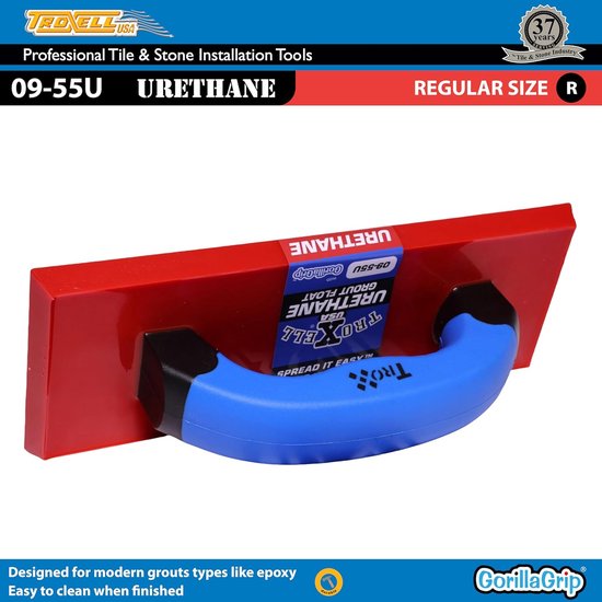 Urethaan Voegenfloat - Voegenkrabber Grout Float - Tegels Afvoegen - Massief Urethaan - 4 x 9 inch - Niet gespecificeerd van Merkloos	 — afbeelding 5