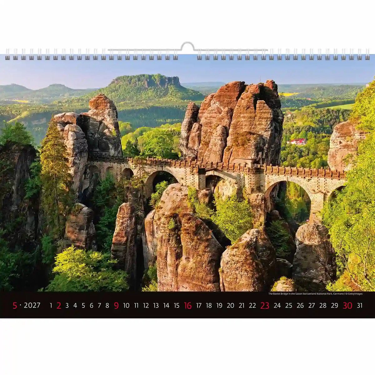 C129-27 Beroemde Bruggen Fotokalender A3+ 2027 + gratis kalender 2026