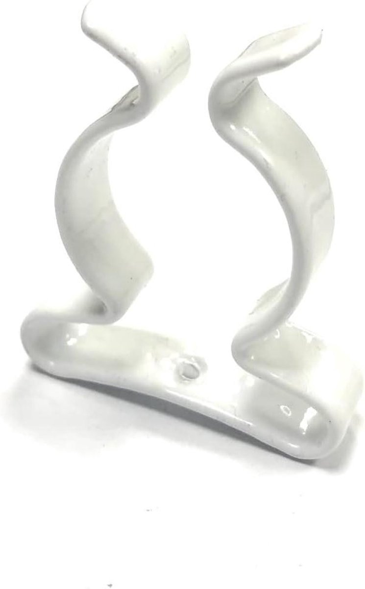 Tool Clips - Opbergclips Klemmen - Gereedschap Vasthouden - Verstelbare Tanden - 25 mm - Wit