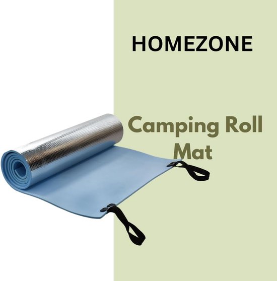 Camping Rolmat - Slaapmat Kamperen - Buiten Ontspannen - Waterdicht EVA Schuim - 180 x 50 cm - Zilver van Merkloos — afbeelding 5