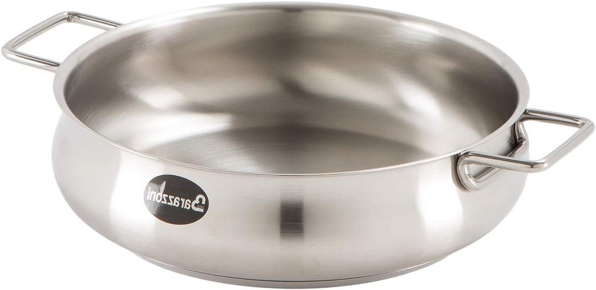 Sauspan - Steelpan - Koken - Gewelfde Vorm - 14 cm - Zilver