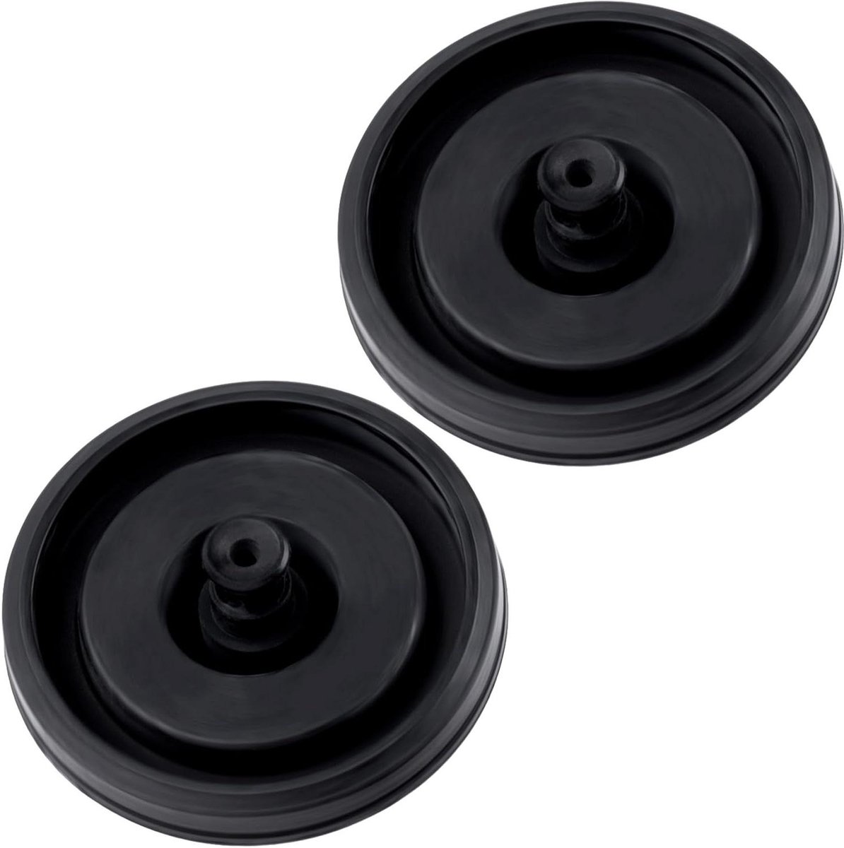 Toilet Vulventiel Afdichting - Spoelklep Afdichting Rubber - Toilet Reparatie - Hoge Kwaliteit Rubber - 2 stuks - Zwart