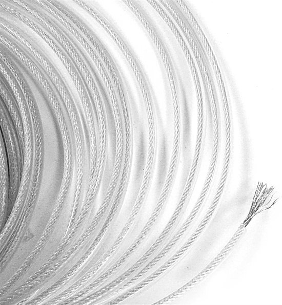 Grastrimmer Draad - Trimmer Touw Bosmaaier - Onkruid Maaien - Nylon Staalkabel - 5m x 2mm - Grijs — afbeelding 5